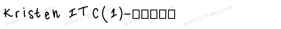 Kristen ITC(1)字体转换